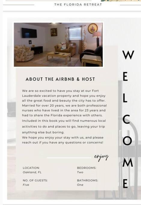 Quiet 2Bedroom At Fort Lauderdale Fl Экстерьер фото